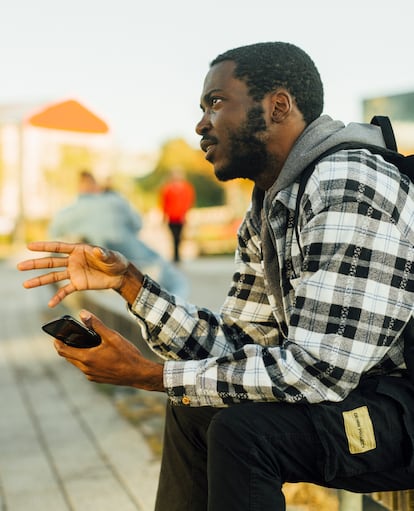 Christopher Aniji, estudiante universitario, en Helsinki. 