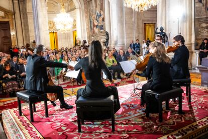 Hacía siete años que los cinco instrumentos no tocaban juntos.