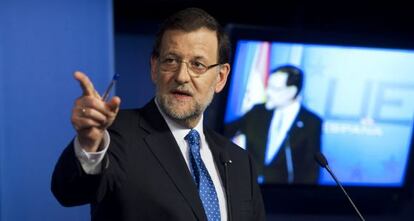 Mariano Rajoy, tras el Consejo Europeo celebrado en Bruselas el viernes.