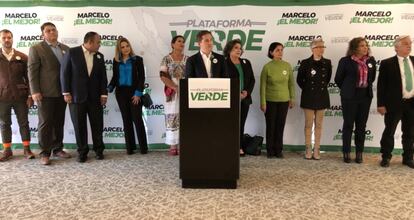 Diputados del Partido Verde, expresan su apoyo a Marcelo Ebrard