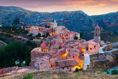 Vista del pueblo de Albarracín, enTeruel.