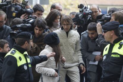 Alberto García, esta mañana en los juzgados de Plaza de Castilla de Madrid