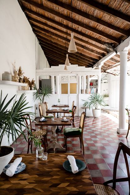 Interior de la casa colonial donde se encuentra NM Culinary Granada. Fotografía proporcionada por el establecimiento.