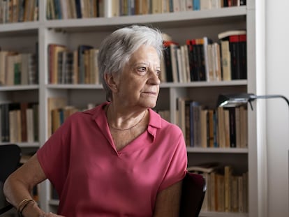 La filósofa Victoria Camps, en su domicilio de Sant Cugat del Vallès (Barcelona) el pasado 20 de agosto.