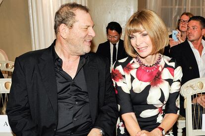 Harvey Weinstein y Anna Wintour.