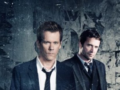 Kevin Bacon y James Purefoy, protagonistas de 'The following'.