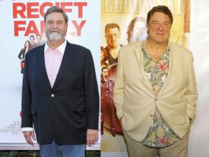 John Goodman en el estreno de 'Love the Coopers' el pasado diciembre. A la derecha, en 2011.