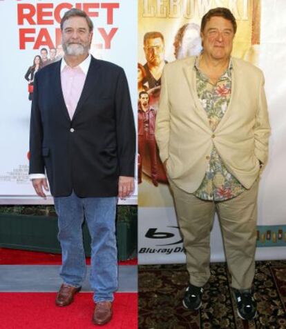 John Goodman en el estreno de 'Love the Coopers' el pasado diciembre. A la derecha, en 2011.