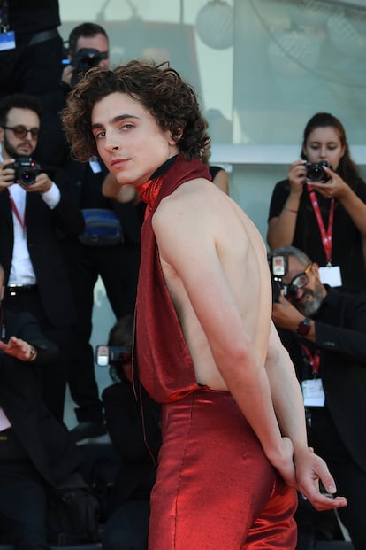 El francoestadounidense Timothée Chalamet, que saltó a la fama con Call Me by Your Name en 2017.