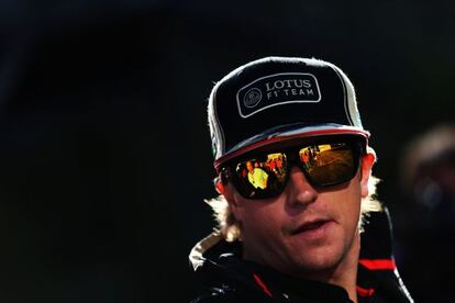 Kimi Raikkonen, en el circuito de Spa Francorchamps