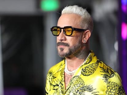 AJ McLean fotografiado en el Teatro Chino de Hollywood (California), el 14 de noviembre de 2023.