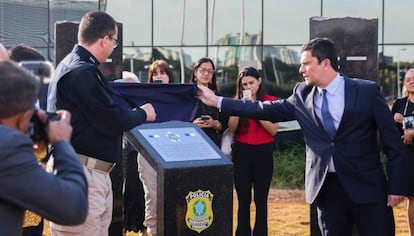 Moro em solenidade comemorativa da Polícia Rodoviária Federal.