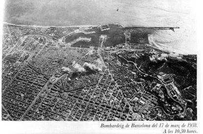 Els bombardejos sobre Barcelona el 1938 van fer que la Guerra Civil fos m&eacute;s present en la vida quotidiana