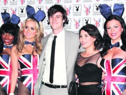 Cooper Hefner, en la inauguración del club Playboy de Londres, en junio de 2011.