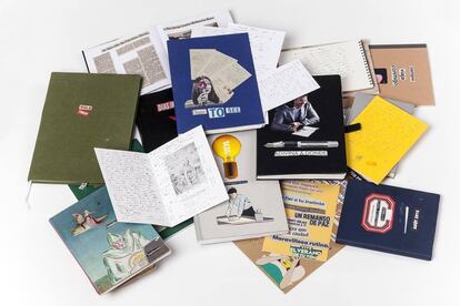 Cuadernos en los que Antonio Muñoz Molina escribió su último libro.