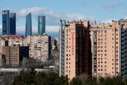 Edificios de viviendas en Madrid.