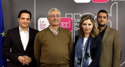 Los cuatro valencianos de la candidatura europea de UPyD.