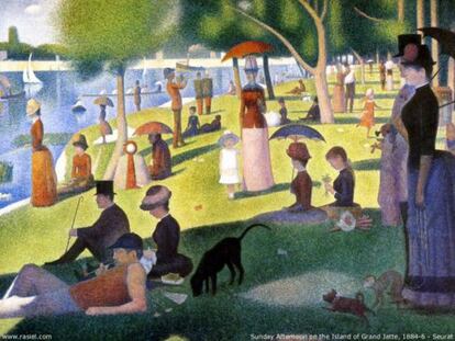 'Tarde de domingo en la isla Grand jatte', de Seurat.