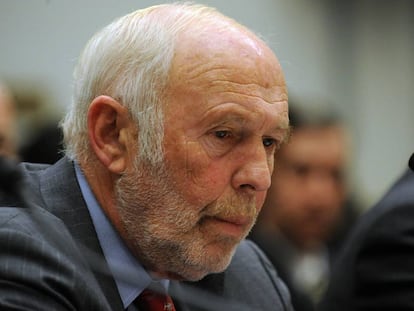 James Simons en 2008 durante una reuni&oacute;n en Washington, DC.