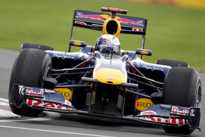 Sebastian Vettel, en los entrenamientos libres del GP de Canadá.