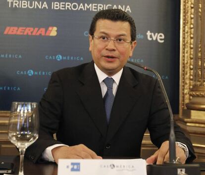 Hugo Mart&iacute;nez, en su intervenci&oacute;n la Casa de Am&eacute;rica.