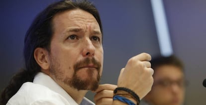Pablo Iglesias e Íñigo Errejón.