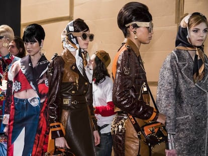 Una muestra de la colecci&oacute;n de Moschino en la Milan Fashion Week .