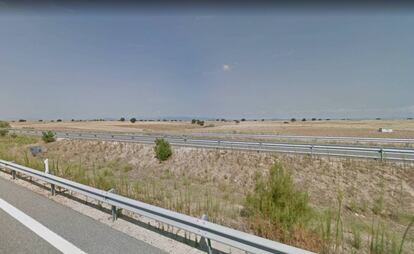 La autovía A-5 a su paso por el municipio de Santa Cruz de Retamar (Toledo).