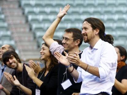 Juan Carlos Monedero i Pablo Iglesias a l&#039;assemblea del partit