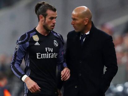 Bale habla cuando Zidane al ser sustituido frente al Bayern.