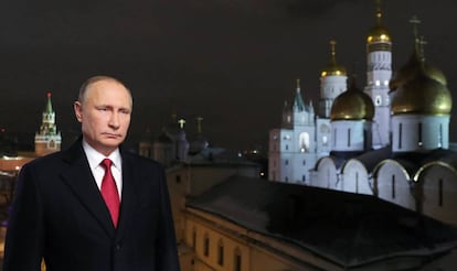El president rus es dirigeix als ciutadans en el seu missatge de Cap d'Any.