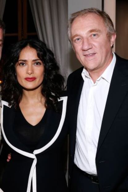 François-Henri Pinault y Salma Hayek.