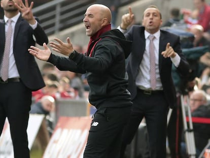 Sampaoli, en el pasado partido ante el Granada. 