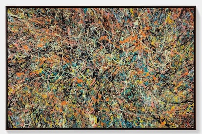 Una de las obras de Ed Sheeran, parte de su colección Cosmic Carpark, que estará disponible en la galería londinense Heni.