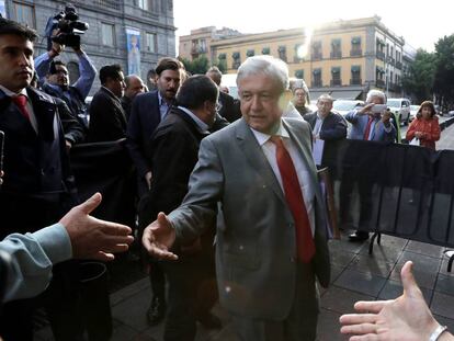 López Obrador, en la Ciudad de México.