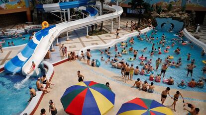 The Munsu water park in Pyongyang, North Korea.