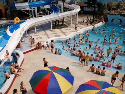 The Munsu water park in Pyongyang, North Korea.