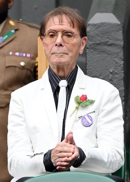 Cliff Richard en Wimbledon en 2024.