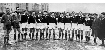 Selección de fútbol de la URSS en 1923.