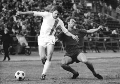 Partido disputado en 1975 entre el Dynamo de Berlín y el Vorwärts Stralsund.