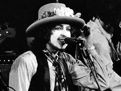 Bob Dylan, en una imagen de archivo durante la gira 'Rolling Thunder Reveu' de 1976.