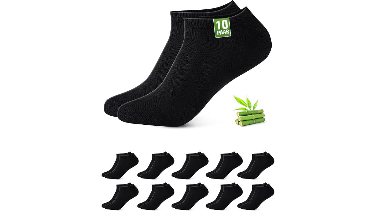 Estos calcetines están confeccionados con fibra de bambú y elastano.
