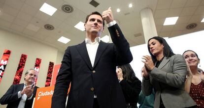 Albert Rivera, este lunes, tras anunciar que deja la vida política.