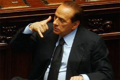 Silvio Berlusconi, tras la comparecencia de ayer en el Parlamento italiano.