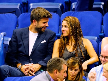 Shakira y Gerard Piqué en Nueva York, en un partido del US Open, en September de 2019