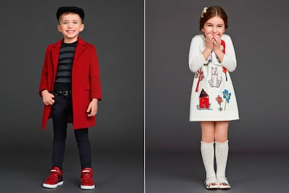 Dolce & Gabbana adapta el estilo inconfundible de sus colecciones adultas a los peques de la casa. Los dibujos de aires infantiles a modo de estampado, lo más divertido de la propuesta.