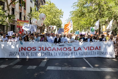 Manifestacion contra el aborto Madrid