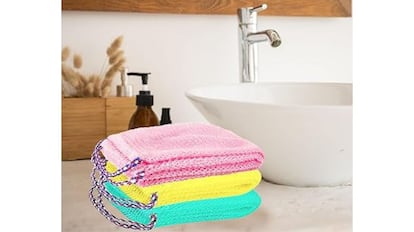 Esponja exfoliante de red africana.