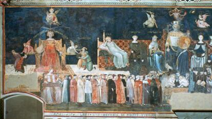 'Alegoría del Buen Gobierno' (1338-1340), de Ambrogio Lorenzetti.