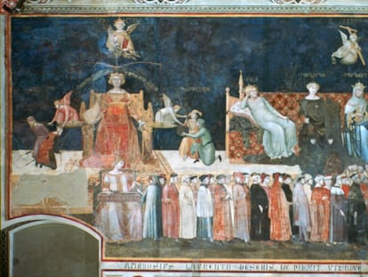 'Alegoría del Buen Gobierno' (1338-1340), de Ambrogio Lorenzetti.